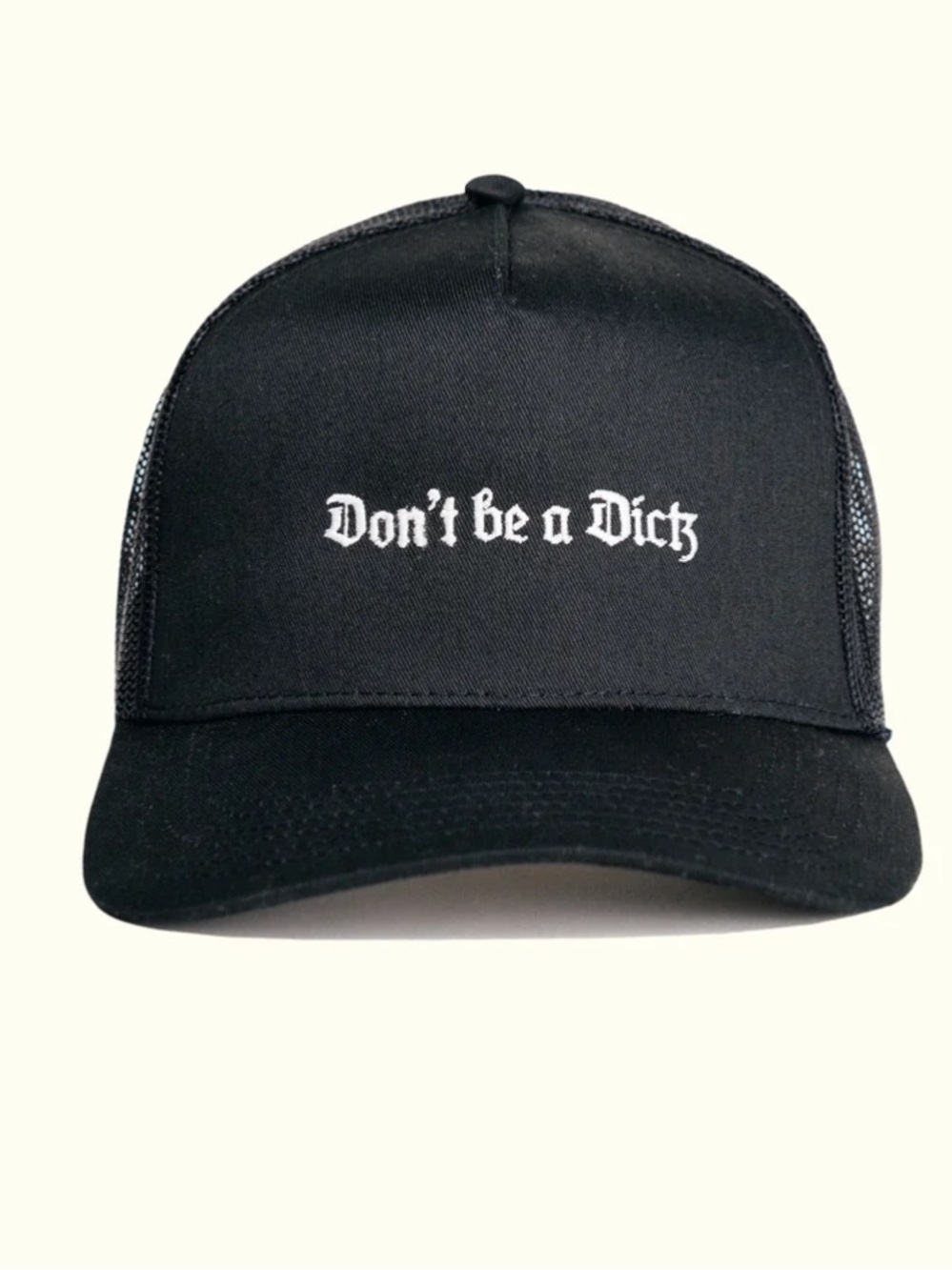 Black LaLa Land Trucker Hat - Don't be a Dick